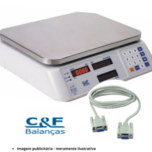 Cabo de Comunicação Serial RS232 p/ Balança C&F C15