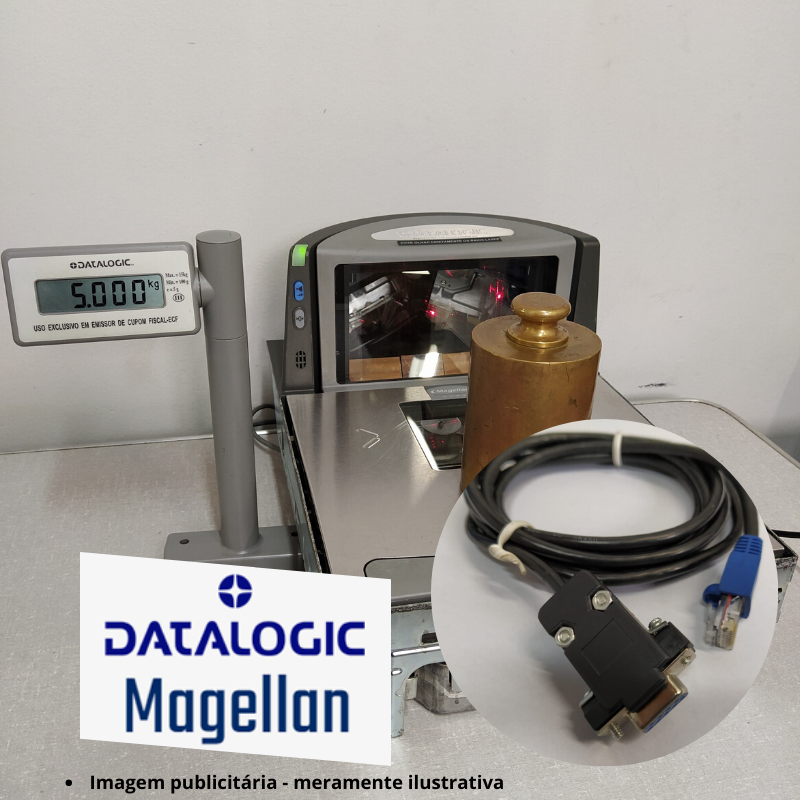 Cabo de Comunicação Serial RS232 p/ Balança Magellan - Computador