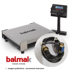 Cabo de Comunicação Serial RS232 p/ Balança Balmak BK-C Checkout