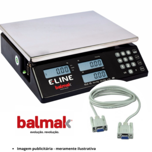 Cabo de Comunicação Serial RS232 p/ Balança Balmak E-line ELC