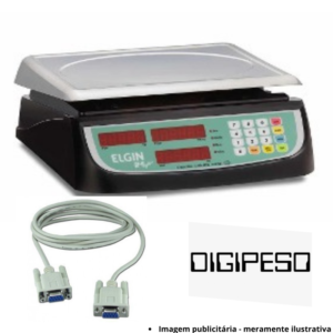 Cabo de Comunicação Serial RS232 p/ Balança Digipeso DP15 Plus