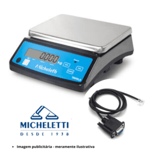 Cabo de Comunicação Serial RS232 p/ Balança Micheletti Tavola