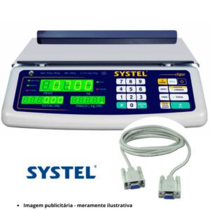 Cabo de Comunicação Serial RS232 p/ Balança Systel Clipse
