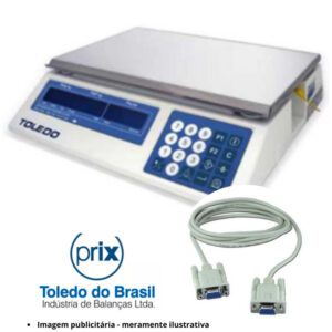 Cabo de Comunicação Serial RS232 p/ Balança Toledo Prix 3400