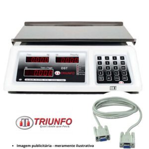 Cabo de Comunicação Serial RS232 p/ Balança Triunfo DST Computadora