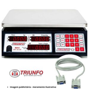 Cabo de Comunicação Serial RS232 p/ Balança Triunfo Max DST