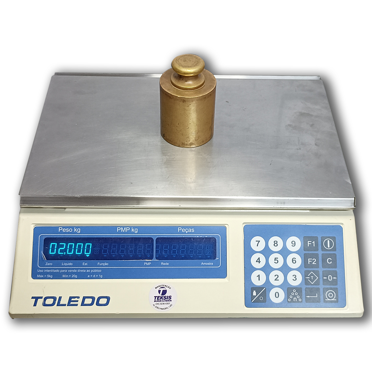 Toledo 3400 - Contadora - 5kgx1g - REVITALIZADA - Imagem 3