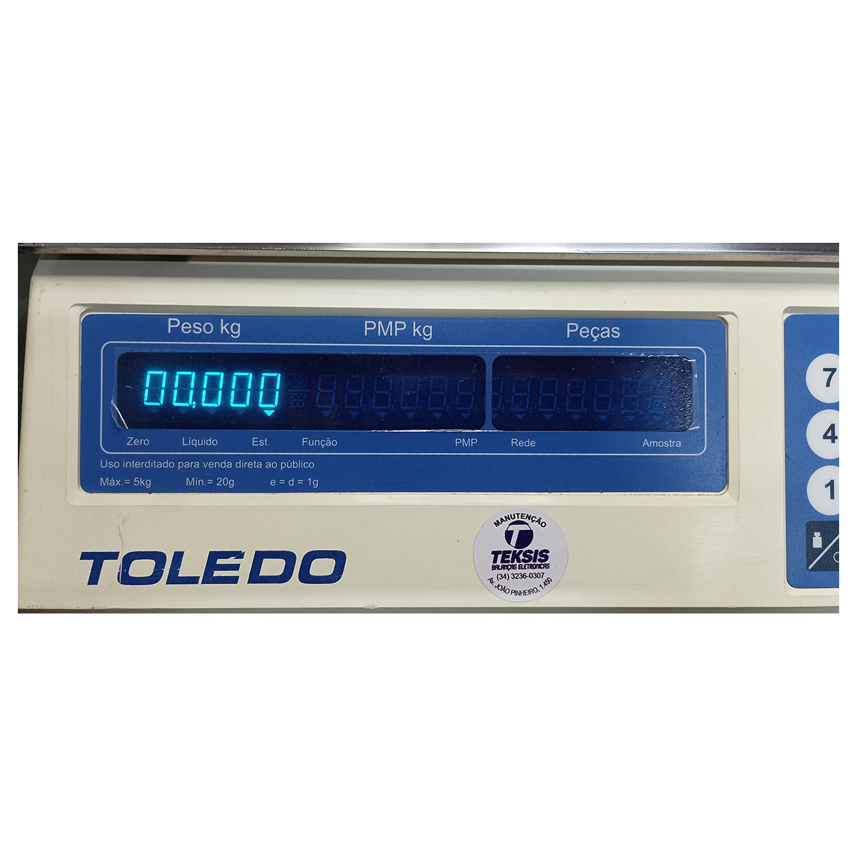 Toledo 3400 - Contadora - 5kgx1g - REVITALIZADA - Imagem 5
